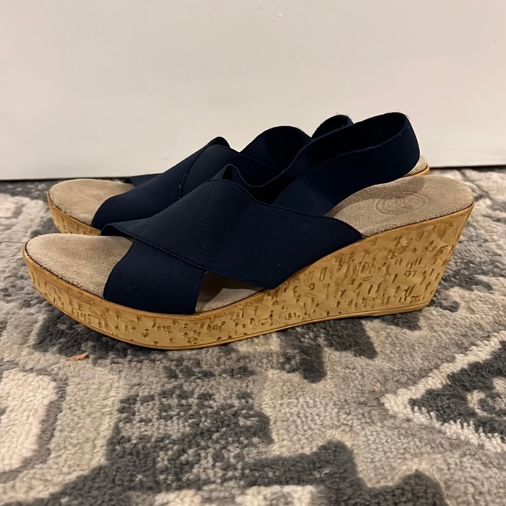 Navy Charleston Shoe Co wedge